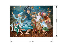 Lade das Bild in den Galerie-Viewer, DAVICI Holzpuzzle - Jongleure der Welten - Exklusives Holzpuzzle - 210 Teile - Magnetische Geschenkbox