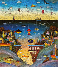 Lade das Bild in den Galerie-Viewer, DAVICI Exklusive Holzpuzzle - Am Land und am Meer - 175 Teile - Box mit Magnetverschluss