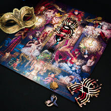 Lade das Bild in den Galerie-Viewer, DAVICI Exklusive Holzpuzzle - Oracle - Party - 300 Teile - Geschenkbox mit Magnetverschluss