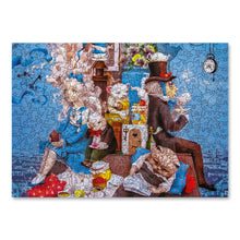 Lade das Bild in den Galerie-Viewer, DAVICI Exklusive Holzpuzzle - Die verrückte Tee-Party - 350 Teile - Geschenkbox mit Magnetverschluss