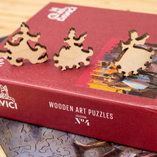 Lade das Bild in den Galerie-Viewer, DAVICI Exklusive Holzpuzzle - Hinter den Kulissen - 190 Teile - Box mit Magnetverschluss