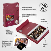 Lade das Bild in den Galerie-Viewer, DAVICI Exklusive Holzpuzzle - Hinter den Kulissen - 190 Teile - Box mit Magnetverschluss