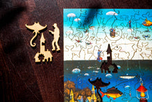 Lade das Bild in den Galerie-Viewer, DAVICI Exklusive Holzpuzzle - Am Land und am Meer - 175 Teile - Box mit Magnetverschluss