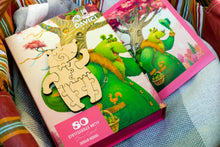 Lade das Bild in den Galerie-Viewer, DAVICI Exklusive Holzpuzzle Kids - Der grüne Bär - 80Teile - Geschenke für jeden Anlass