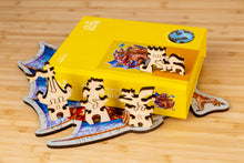 Lade das Bild in den Galerie-Viewer, DAVICI Exklusive Holzpuzzle - Der Drache und der Schmetterling - 100 Teile - Box mit Magnetverschluss