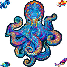 Lade das Bild in den Galerie-Viewer, UNIDRAGON Holzpuzzle - Oktopus - Das Original! - Holzbox zum aufbewahren