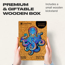 Lade das Bild in den Galerie-Viewer, UNIDRAGON Holzpuzzle - Oktopus - Das Original! - Holzbox zum aufbewahren