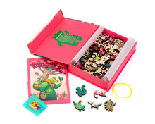 Lade das Bild in den Galerie-Viewer, DAVICI Exklusive Holzpuzzle Kids - Der grüne Bär - 80Teile - Geschenke für jeden Anlass