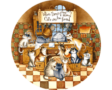 Lade das Bild in den Galerie-Viewer, DAVICI Exklusive Holzpuzzle - Glückliche Katzen - 50 Teile - Box mit Magnetverschluss