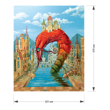 Lade das Bild in den Galerie-Viewer, DAVICI Exklusive Holzpuzzle - Rote Garnele - 165 Teile - Geschenkbox mit Magnetverschluss