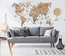 Lade das Bild in den Galerie-Viewer, Weltkarte aus Holz Terra