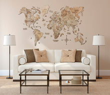 Lade das Bild in den Galerie-Viewer, Weltkarte aus Holz Terra