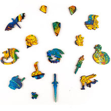 Lade das Bild in den Galerie-Viewer, UNIDRAGON Holzpuzzle - Der wachende Drache - Exklusives Holzpuzzle - Geschenkbox