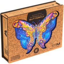 Lade das Bild in den Galerie-Viewer, UNIDRAGON Holzpuzzle - Schmetterling - Das Original! - Geschenkbox