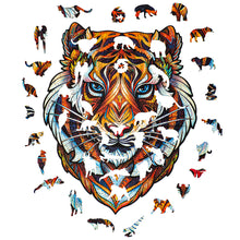 Lade das Bild in den Galerie-Viewer, UNIDRAGON Holzpuzzle - Tiger - Das Original! - Geschenkbox