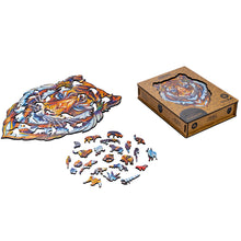Lade das Bild in den Galerie-Viewer, UNIDRAGON Holzpuzzle - Tiger - Das Original! - Geschenkbox