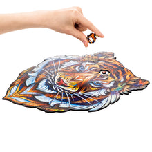 Lade das Bild in den Galerie-Viewer, UNIDRAGON Holzpuzzle - Tiger - Das Original! - Geschenkbox