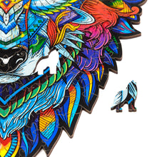 Lade das Bild in den Galerie-Viewer, UNIDRAGON Holzpuzzle - Das Original! - Wolf - Geschenkbox
