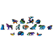 Lade das Bild in den Galerie-Viewer, UNIDRAGON Holzpuzzle - Das Original! - Wolf - Geschenkbox