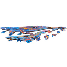 Lade das Bild in den Galerie-Viewer, Puzzle aus Holz Erwachsene - UNIDRAGON - Das Original! - Wale - Geschenkbox