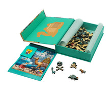 Lade das Bild in den Galerie-Viewer, DAVICI Exklusive Holzpuzzle Kids - Schatzschiff - 60 Teile - Geschenk enthalten
