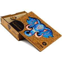 Lade das Bild in den Galerie-Viewer, UNIDRAGON Holzpuzzle - Das Original! - Ewiger Elefant - Geschenkbox
